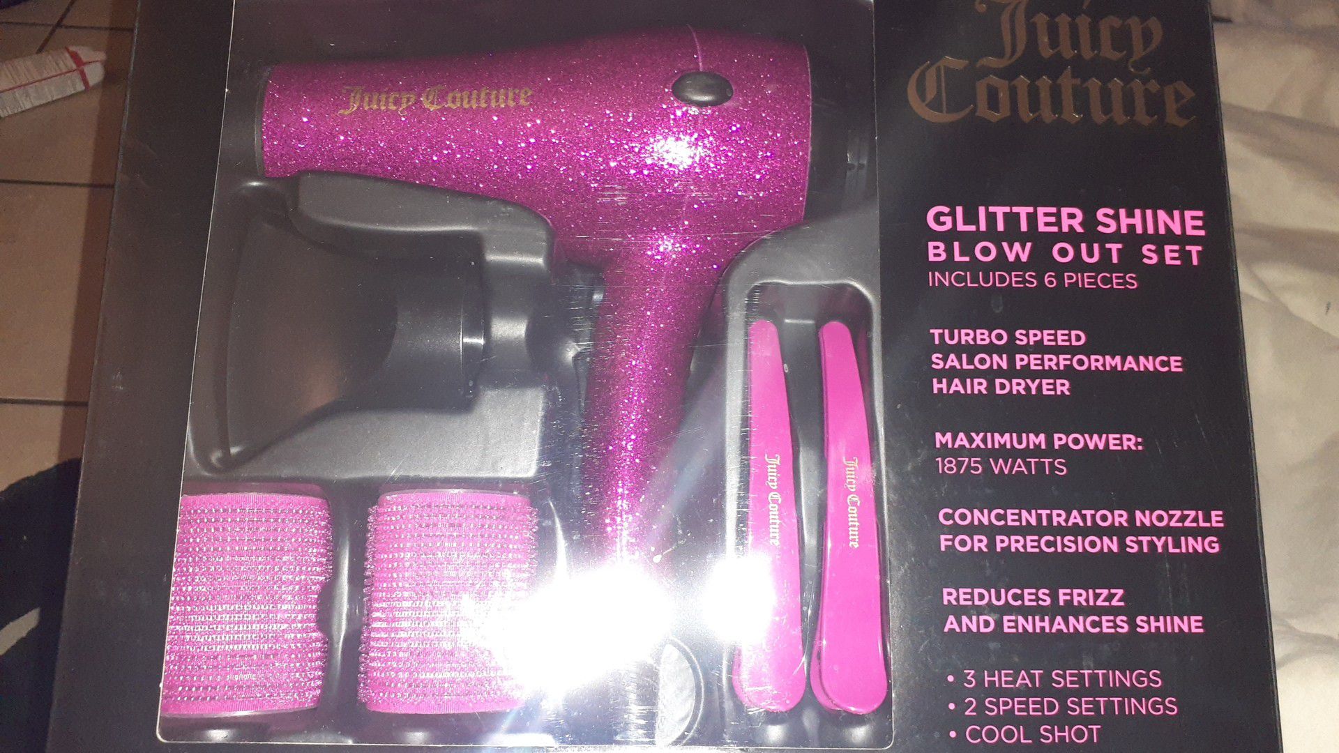 Juicy couture Glitter shine blow out set (6-pieces)