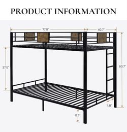 Metal Twin Bunkbed