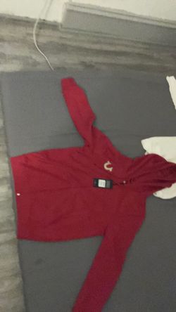 True Religion Zip Up Hoodie (Jester Red) Small