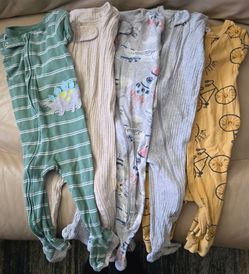 Baby Footed Sleeper Pajamas Bundle of 5