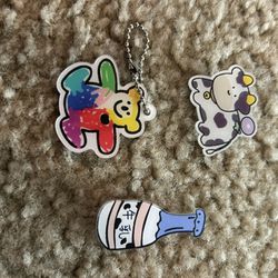 Fun Brooch Pin And Key Chain Backpack Attachment  