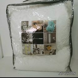Ivory Queen Embroidered Faux Fur Coverlet Set ivory bedding.