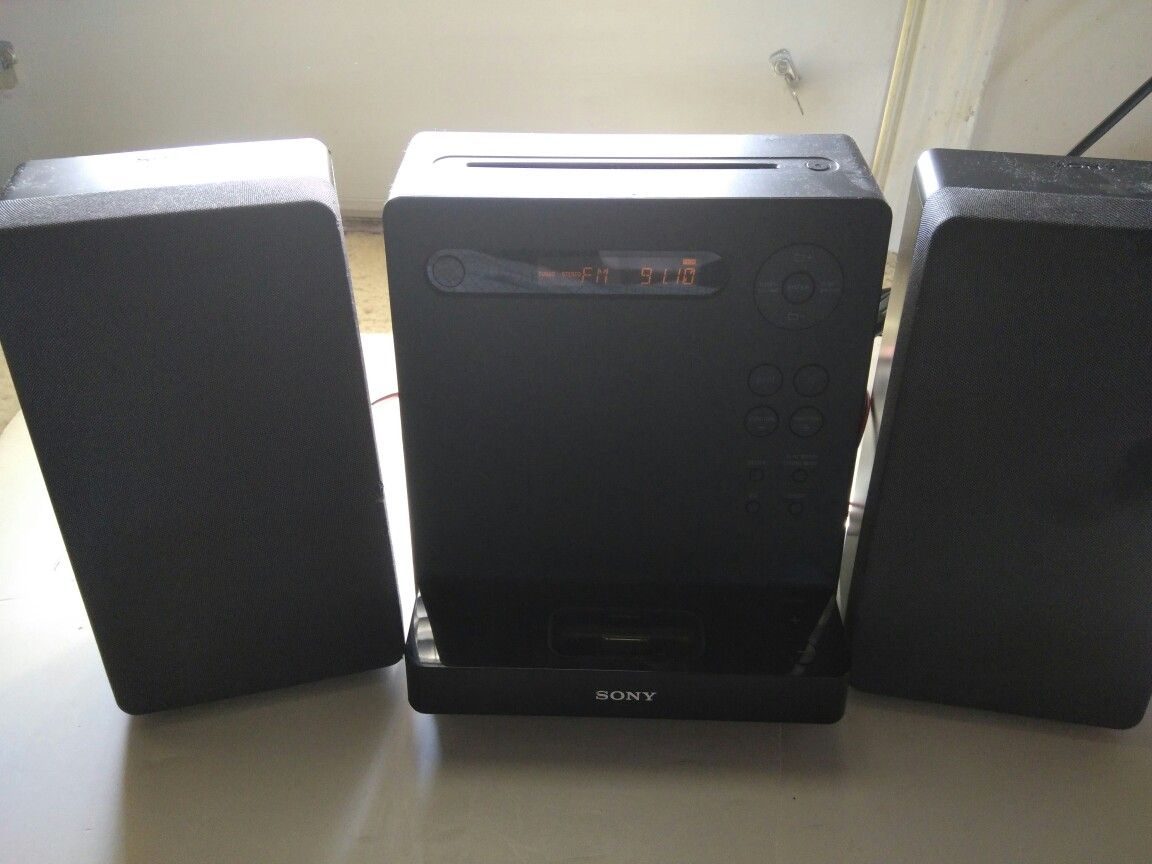 Sony CD Receiver Model HCD-LX201 with 2speakers