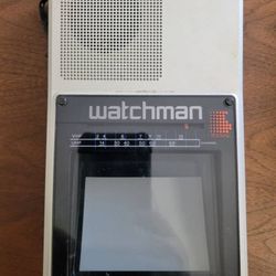 Sony Watchman Model FD-40A Black & White Analog Portable Television
