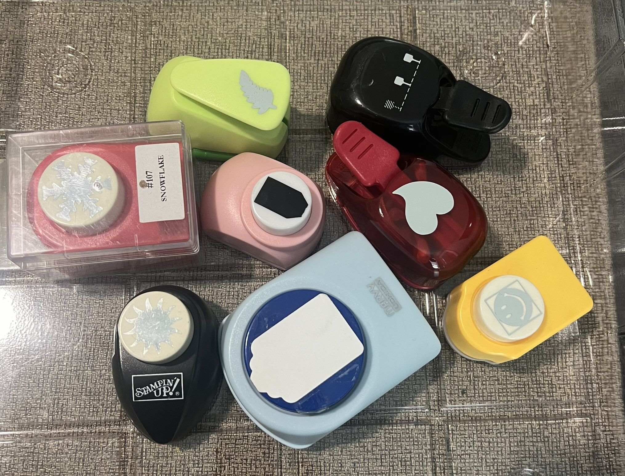 stampin up, marvy and other craft punches $5 each or all for $35