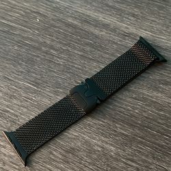 49mm Apple Watch Black Milanese Loop Band - Medium
