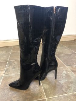 SEXY CROC PRINT STILETTO BOOTS 👢 SIZE: 9.0