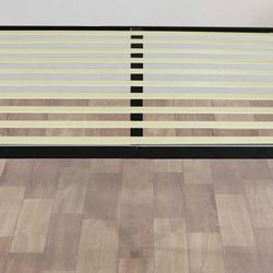 Queen Brown Metal Bed Frame