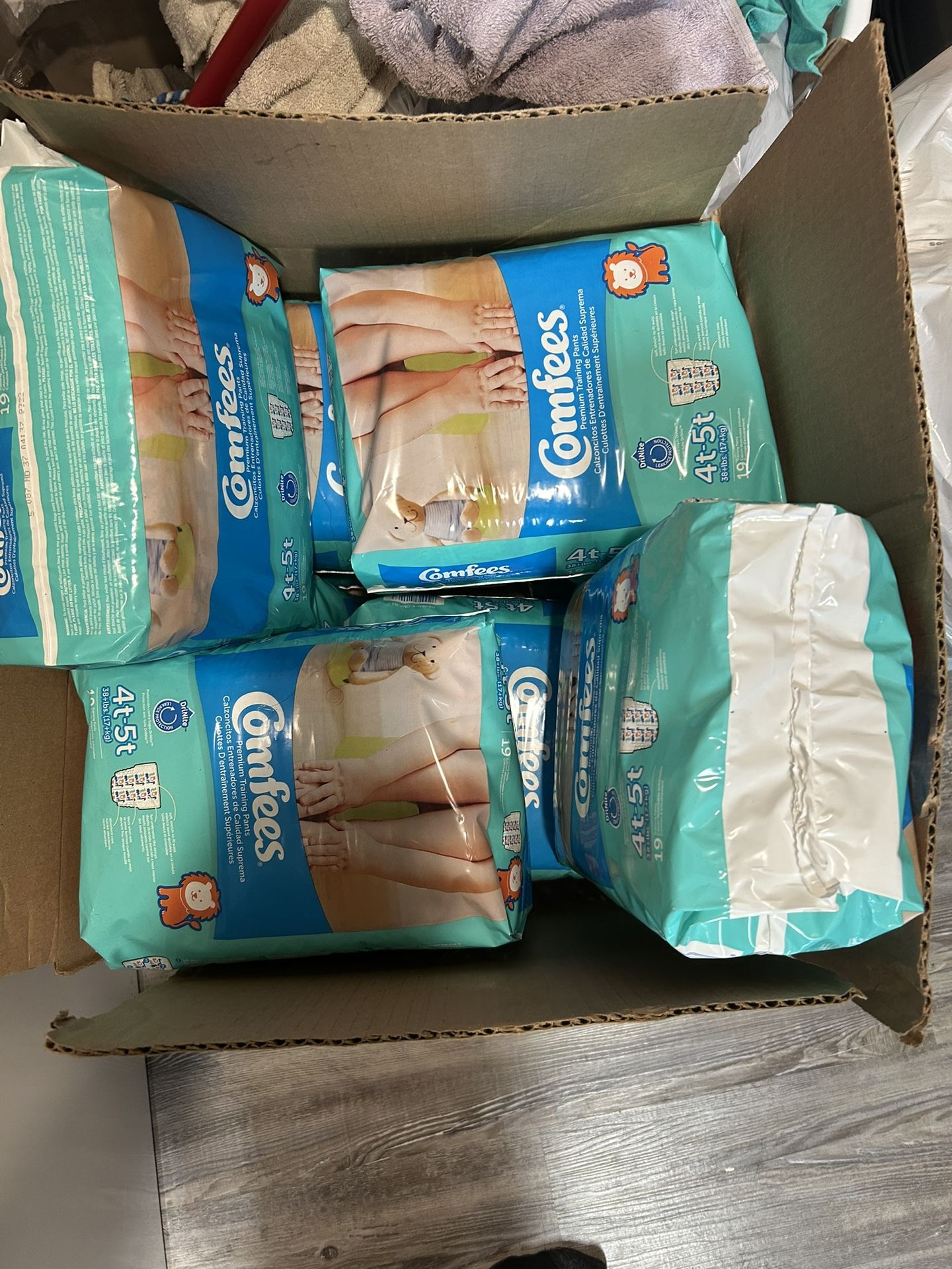 4t-5t Diapers 4 Packs Of 19 Total 76