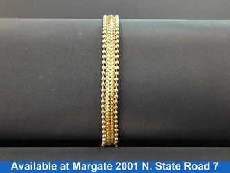 Bracelet - Yellow Gold 10k (.417) 13.4 grams 7 inch