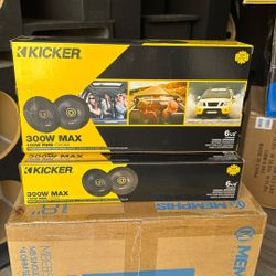 Kicker 6-1/2” Coaxial Speakers 