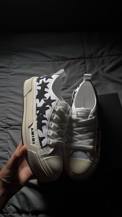 Amiri Stars Low-Top Sneakers White Black
