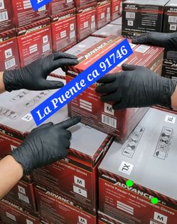 Nitrile gloves black  Janitor Cleaning Supplies Restaurants  / 5 mils Diamond metal advance nitrile