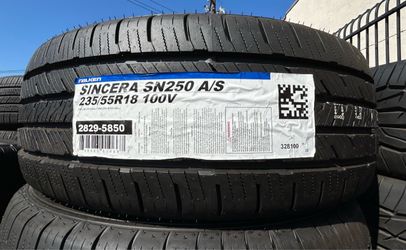 18” FALKEN Sincera SN250 A/S Tires Brand New from Manufacturer In Stock Now Size 235/55R18