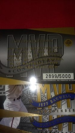 1994 DONRUSS mvp contenders gold collection Full set NL and AL. Limited edition set number 2899 of 5000.