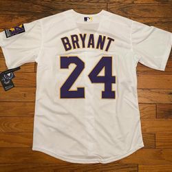 White Or black Kobe Bryant Mamba Forever Los Angeles Lakers 8/24 Jersey Stitch