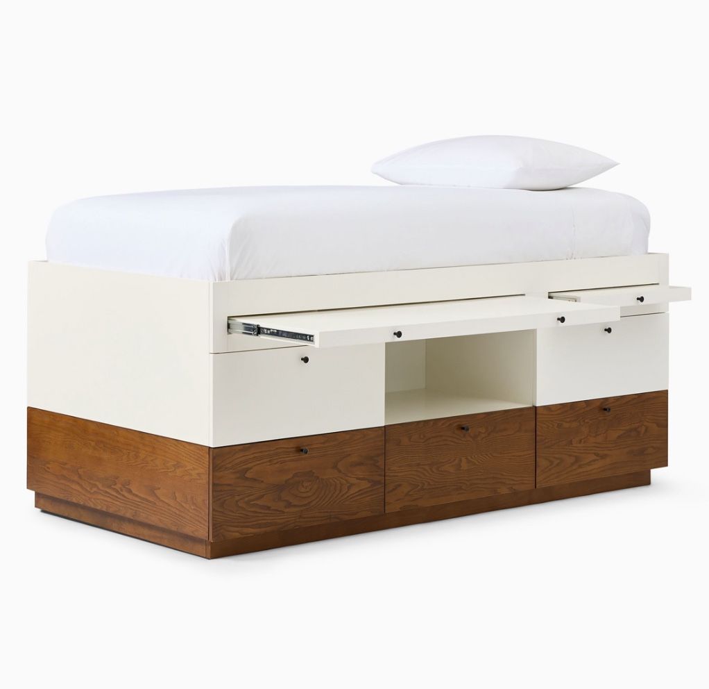 West Elm Pottery Barn Teen Captain Bed with Desk