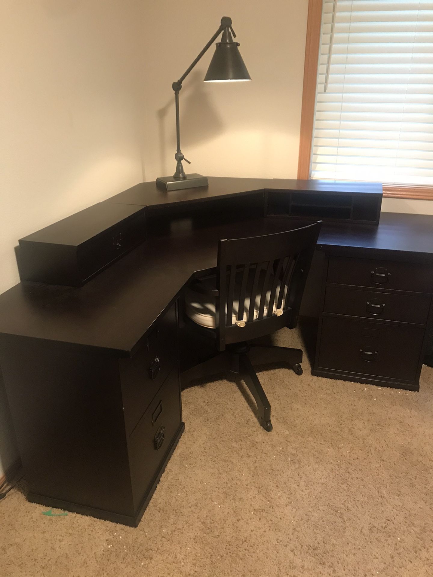 Pottery Barn Corner Desk and Chair