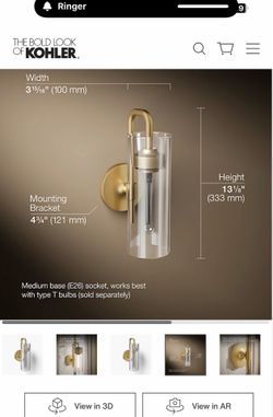 Kohler vanity light