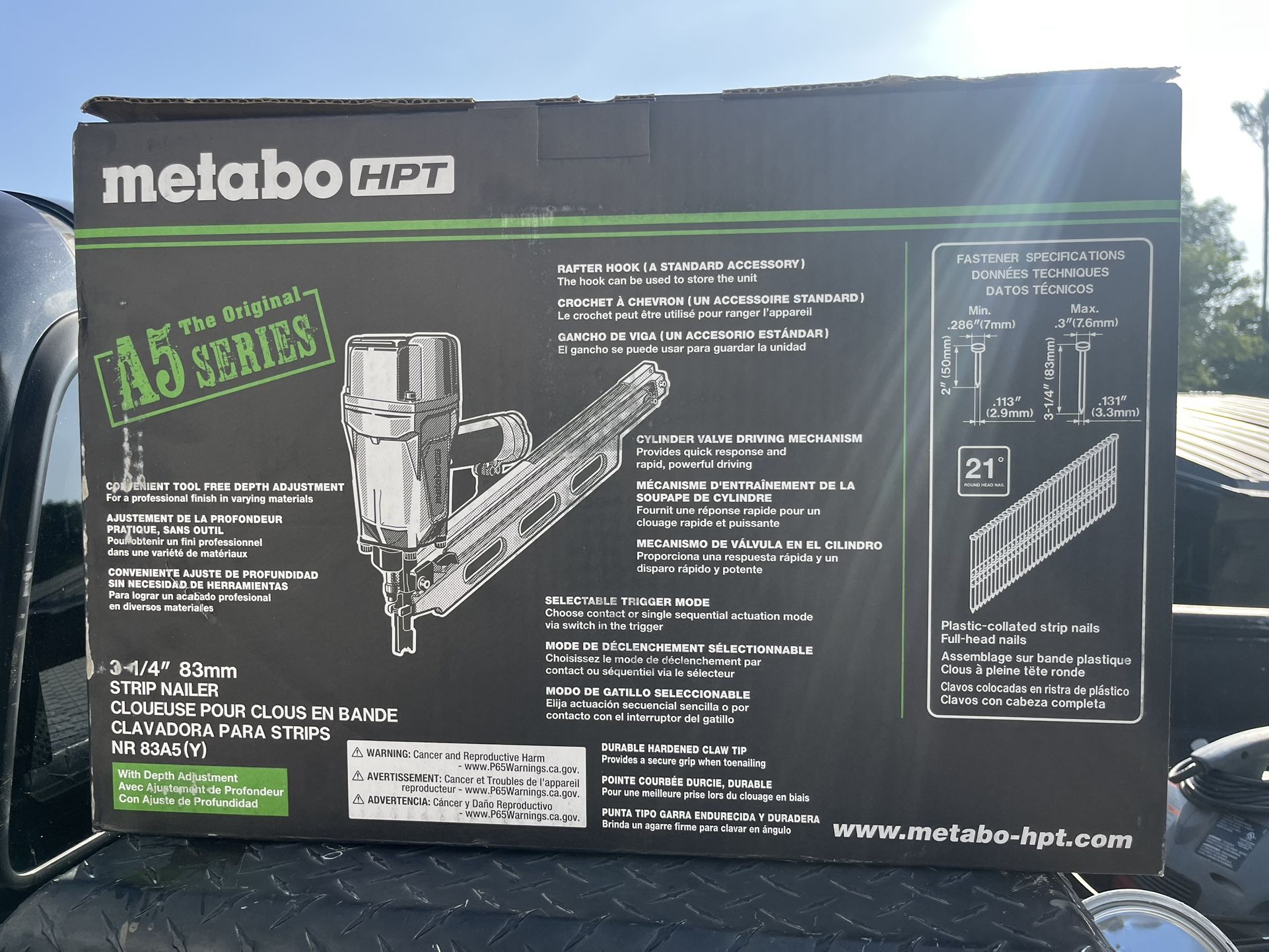 Metabo Framing Nailer Brand New In Box