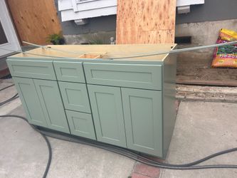 Beautiful Sage color 60” Vanity