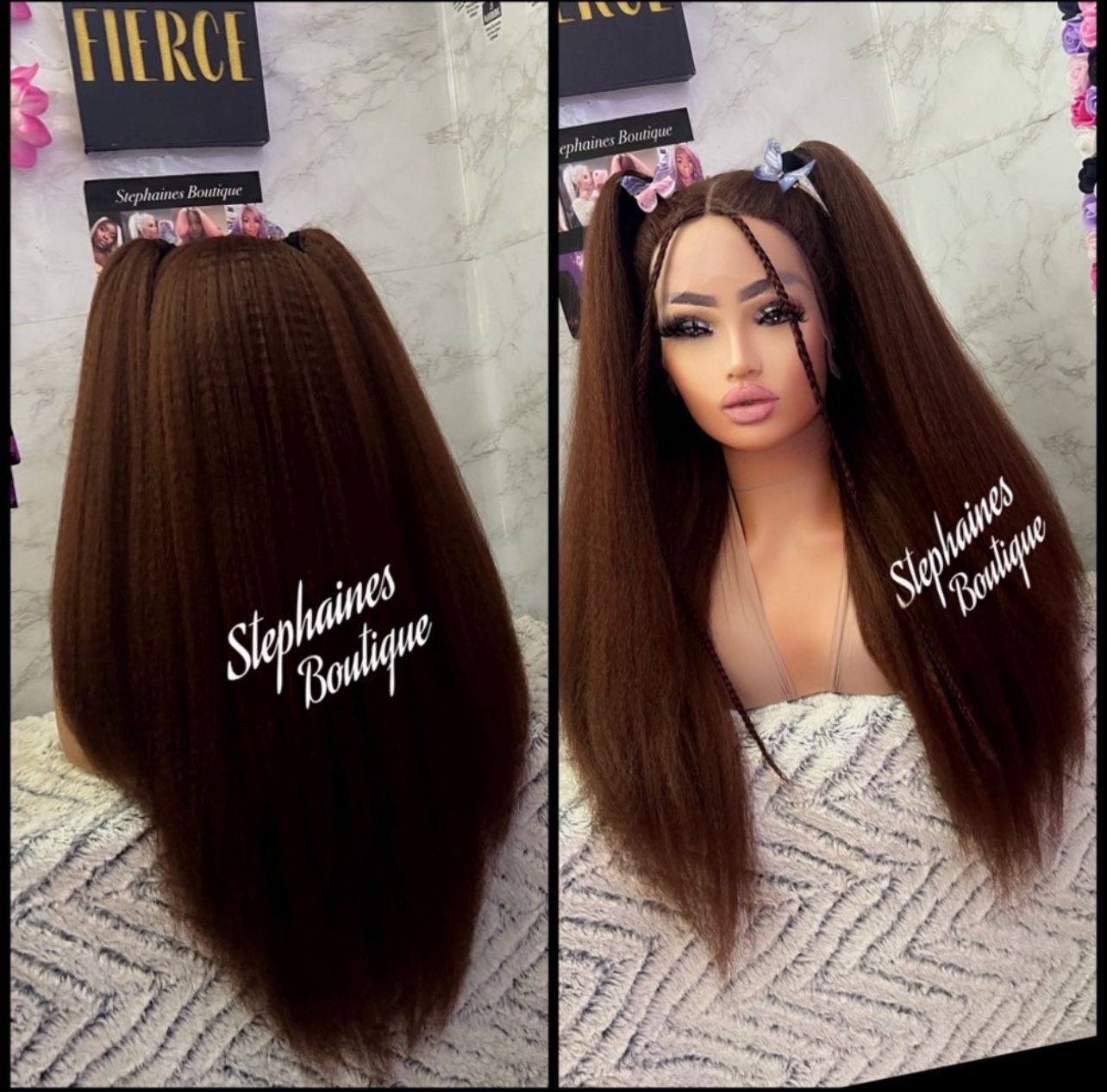 Human Hair Blended Lace Front Wig