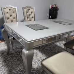 Dining table and 6 chairs