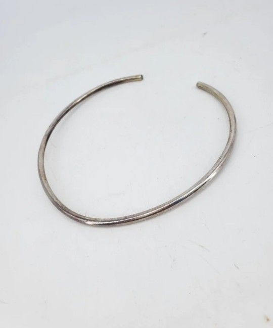 Vintage Sterling Silver Choker Collar Necklace
