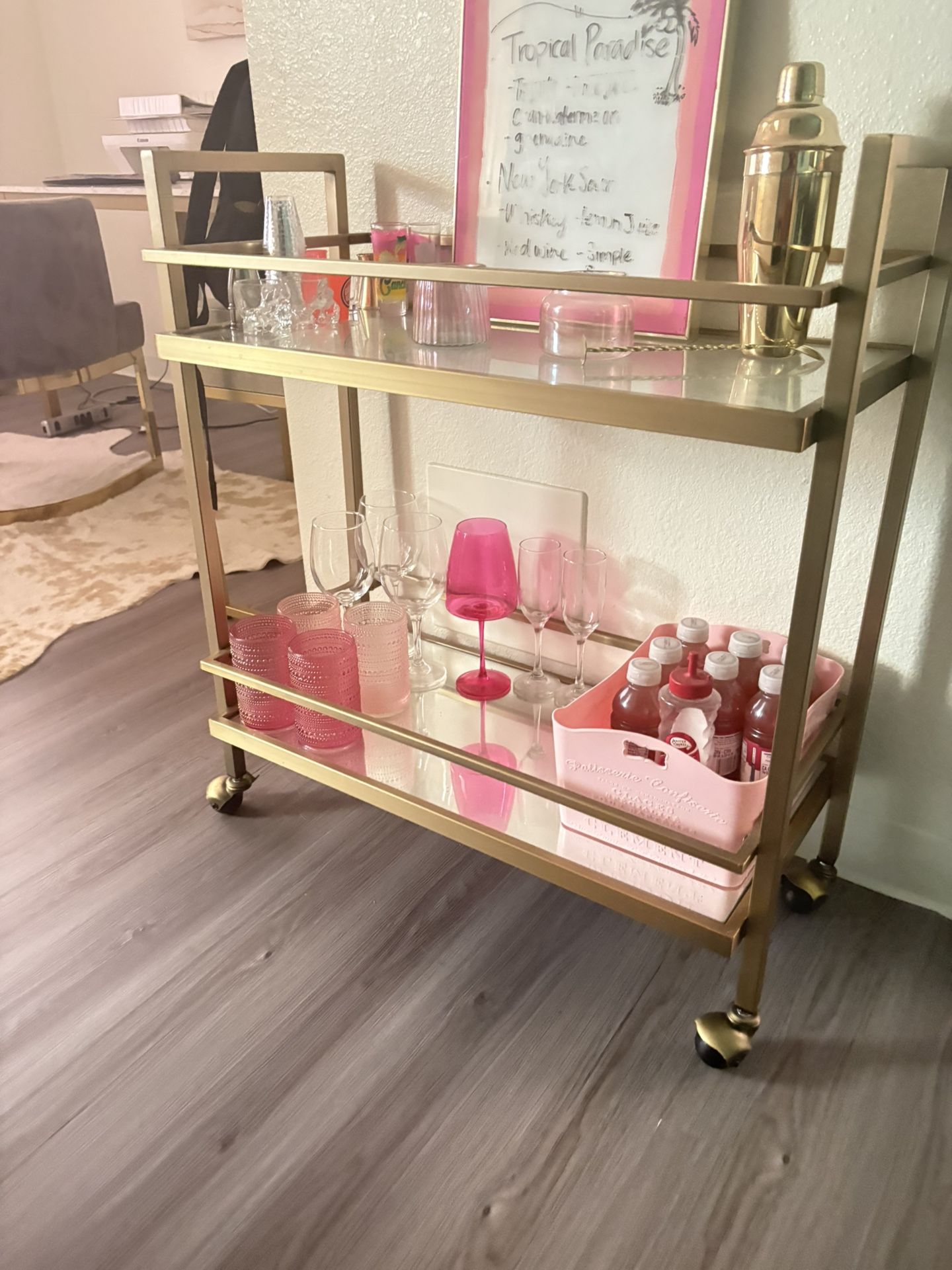 Gold Bar With Mirrored Bottom 