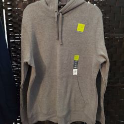 Tek Gear Ultra-Soft Fleece Hoodie Grey Men's XL