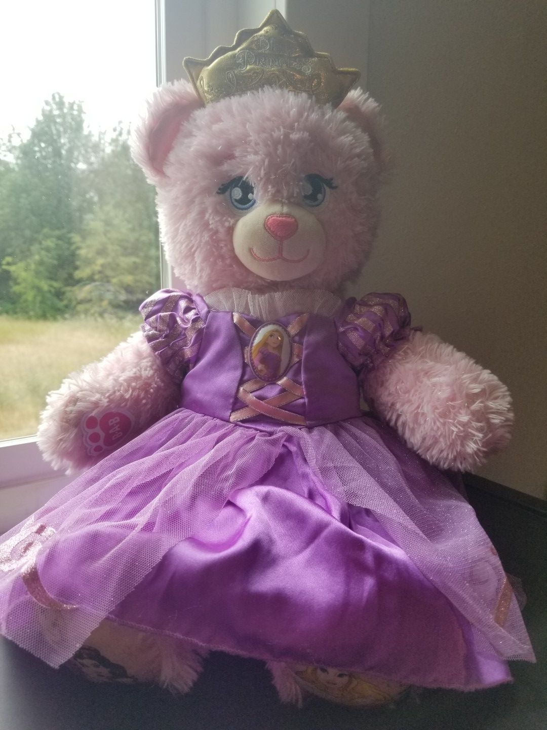 Build-a-bear Disney pink princess bear