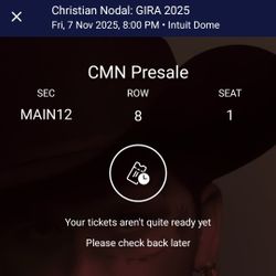 Christian Nodal Tickets 