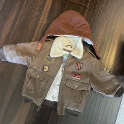 Aviation Bomber Jacket And Hat 