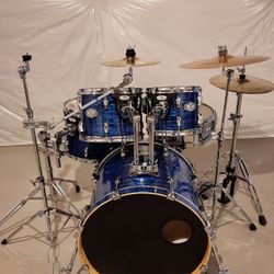 Pearl Vision Birch Drum Set Complete With Everything Shown!