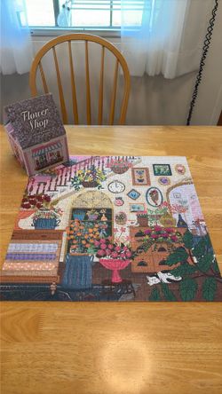 500-pc Flower Shop Puzzle $7.00