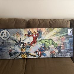 40” X 16” Avengers Canvas Wall Art 