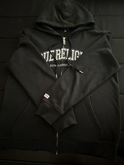 True religion zip up ( black stitch logo )