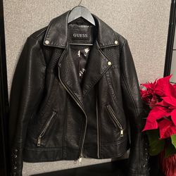Guess Leather Jacket Like New