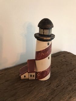 Striped small lighthouse