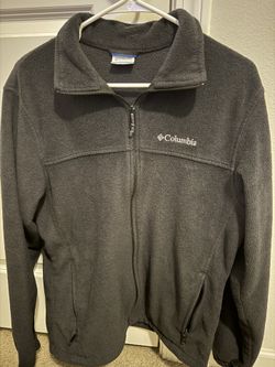 Columbia Fleece Black Jacket Size Medium