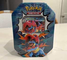 Pokemon Mega Evolution Ascended Heroes Tin Box FERALIGATR Sealed 4 Booster Packs