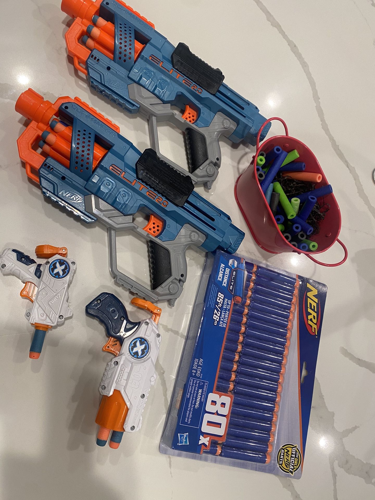 New! Nerf Gun Toy Set (x4 Toy Guns) Plus 100 Bullets