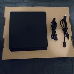 Sony Playstation 4 Ps4 Slim Console Original HDMI And Power Cord In Excellent Working Condition Adult Owned With Light Usage please read  check photos