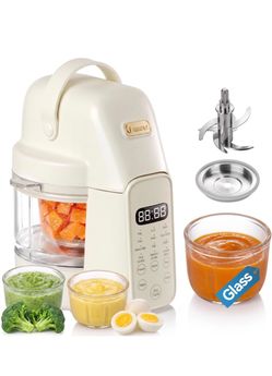 Baby Food Maker, 9-IN-1 Glass Baby Food Processor with Steamer