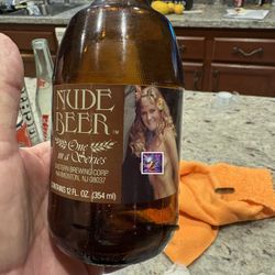 Nude Beer Collector Bottle Vintage