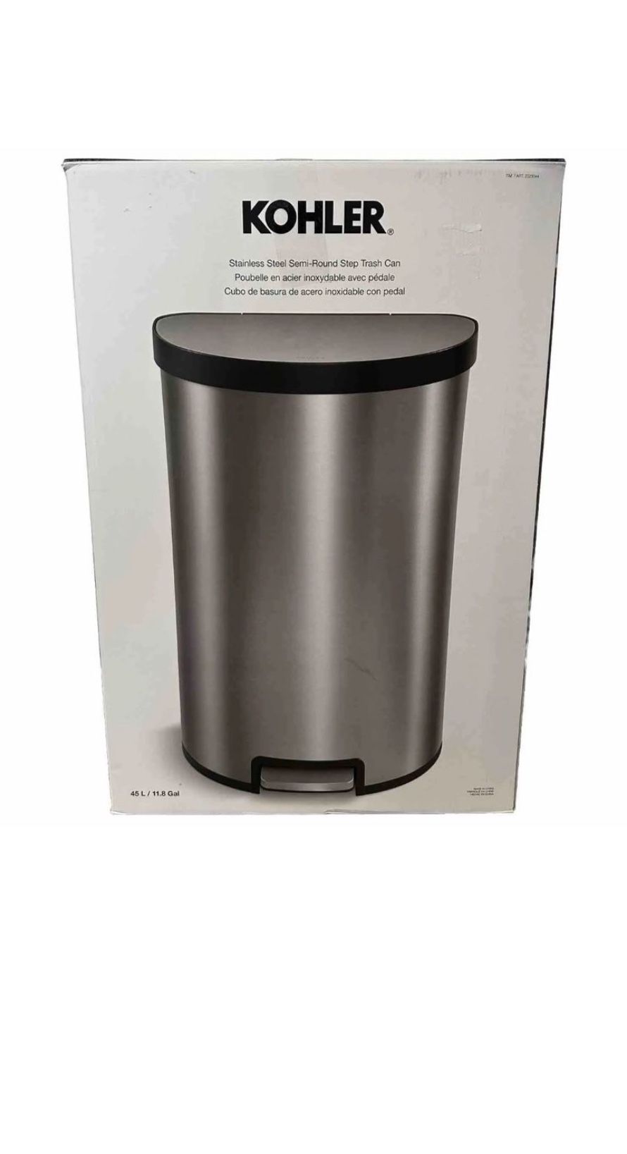 Kohler Trash Cans Stainless Steel 45L $90 Costco