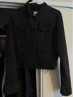 black jean jacket