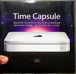 Apple Time Capsule 2TB 802.11n Wi-Fi Hard Drive.  SEALED BOX, NEVER OPENED, NEVER USED