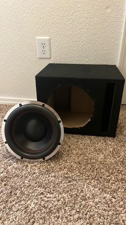 Subwoofer10” with Black Ported Enclosure Box