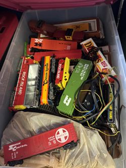 Misc Box Of Trains And Tracks